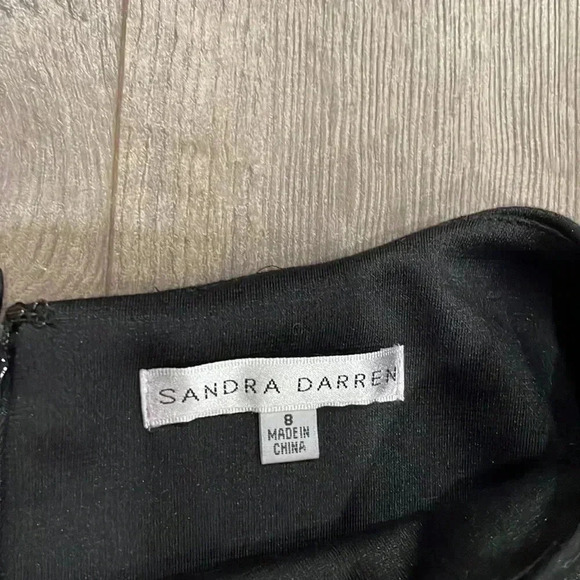 Sandra Darren Women Black/White Dress  8- NWOT - Picture 6 of 9